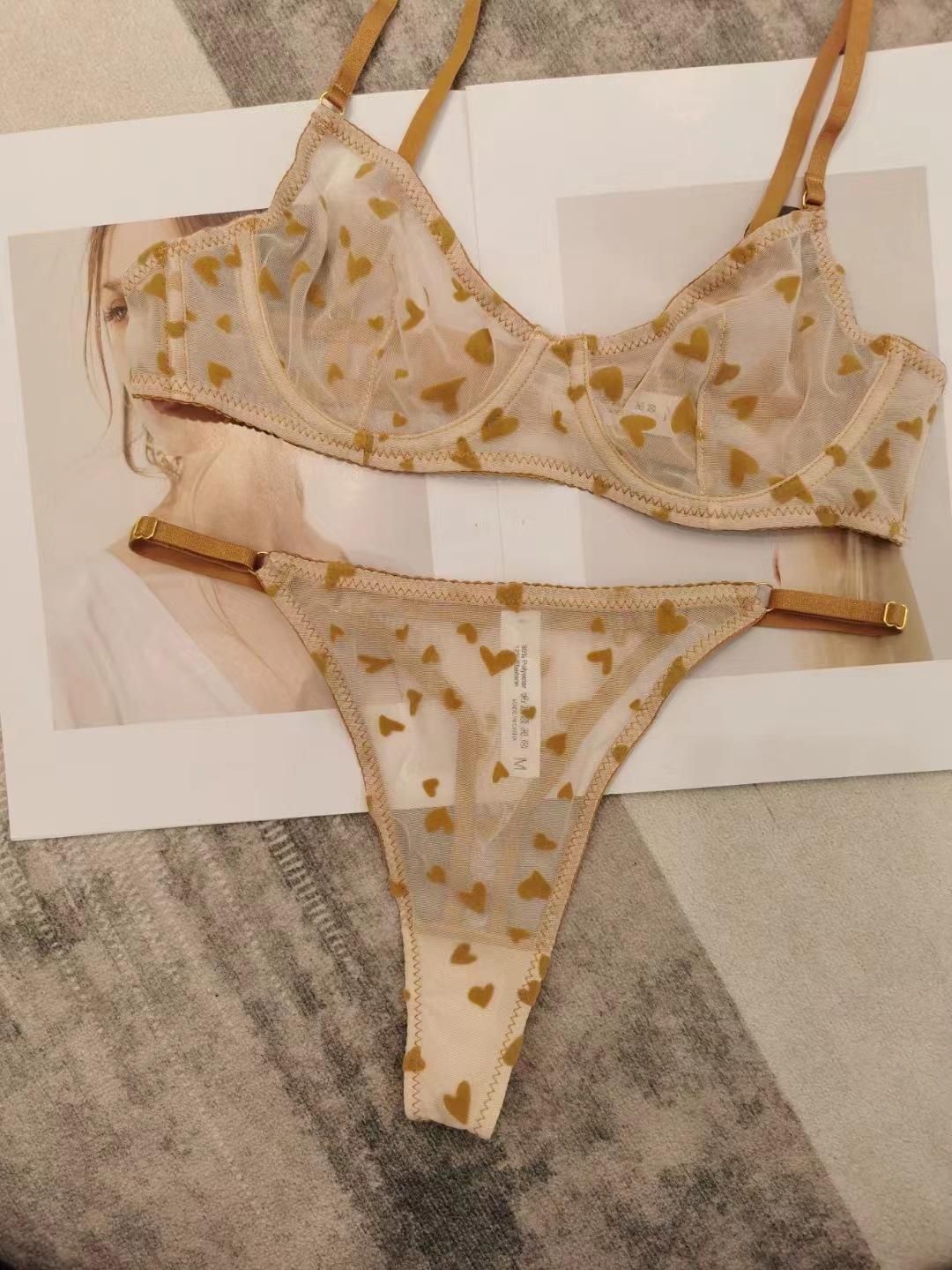 

Новое горячо продаваемое женское нижнее белье в форме сердца с флокированным покрытием, ультратонкое, прозрачное, кружевное, сексуальное, собирающее бюстгальтер на стальном кольце XL хаки