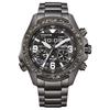 PROMASTER Series 200m Waterproof Light Quartz Steel Strap Men's Watch Black Dial JV1008-63E