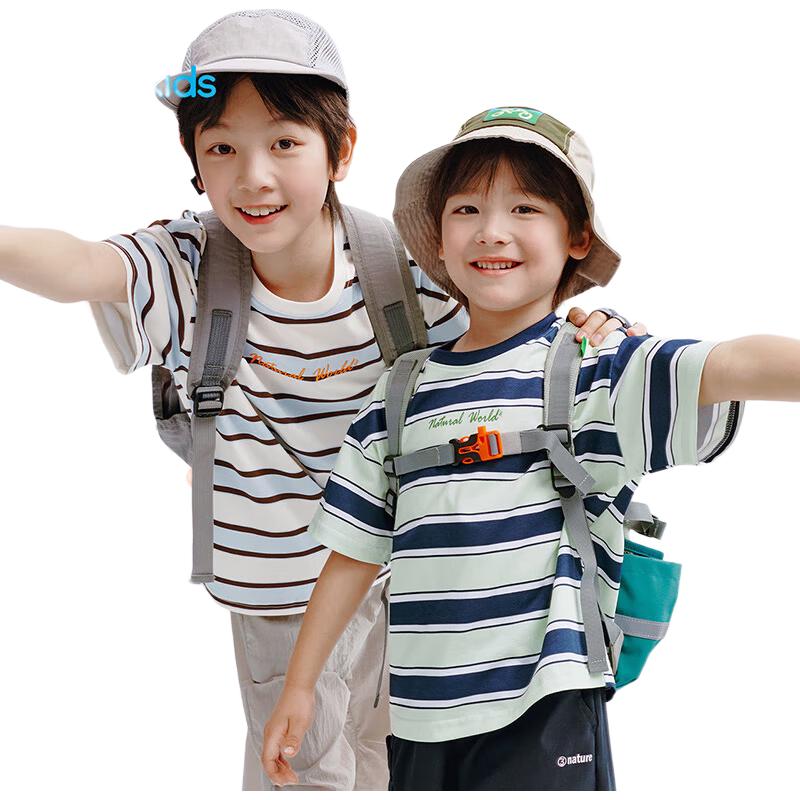 361° Kids' Unisex Striped Breathable Short Sleeve T-Shirt