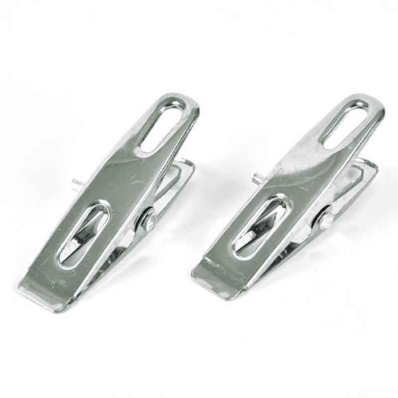40pcs Practical Stainless Steel Clothes Pegs Clips Socks Clips Pins Clamps