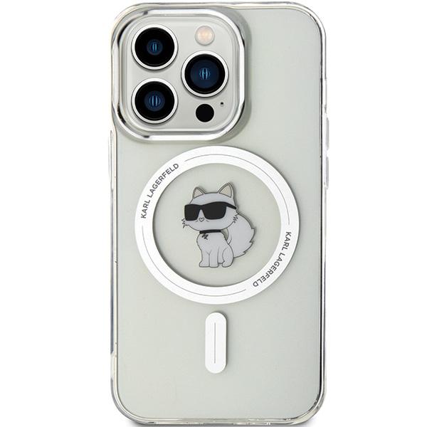 Karl Lagerfeld Klhmp14Lhfccnot Iphone 14 Pro 6.1 Przezroczysty/Transparent Hardcase Iml Choupette Magsafe
