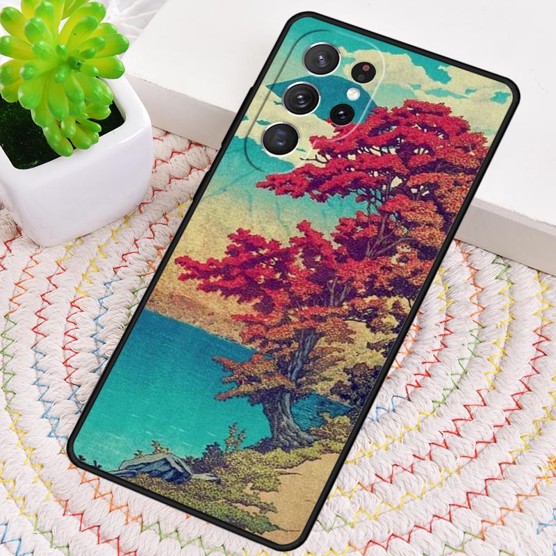 Japan Scenery Silicone Phone Case For Samsung Galaxy Note 10 Pro S26 S25 S24 S23 S22 S21 Plus S25Ultra Capa Cover
