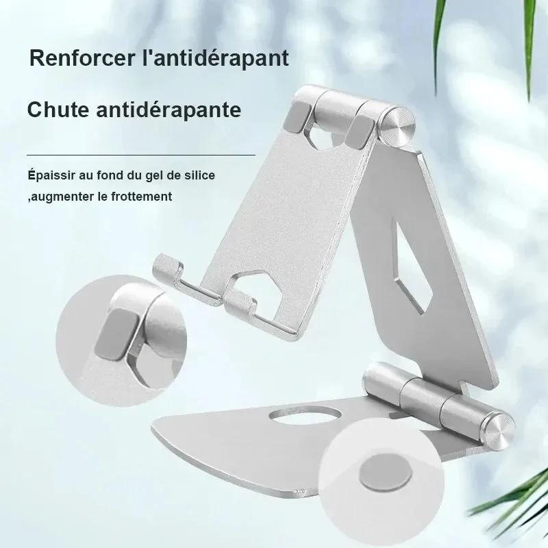 Aluminum Alloy Portable Phone Holder Stand For iPhone 15 14 13 12 Samsung Xiaomi Huawei Android Tablet Stand Desk Phone Trestle