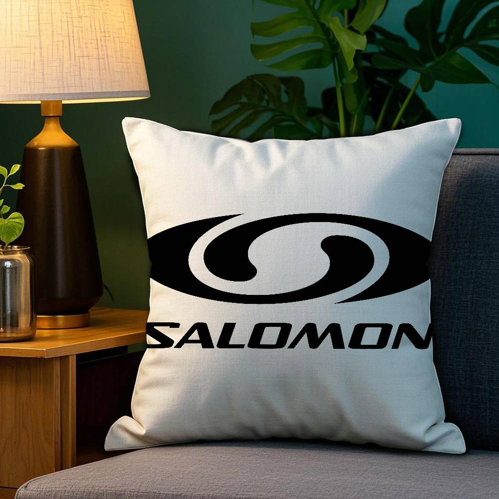 C-Classic S-SALOMONS Pillow Case Plush Fabric Soft Double Sided Print Home Sofa High Quality Cushion Cover Throw