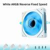 12V Computer Chassis Fan PWM Control CPU Cooler Fan 3D Texture PC Case Fan  Motherboard Sync