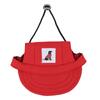 Pet Baseball Hat Adjustable Summer Stylish Dog Outdoor Sunbonnet with 2 Ear Holes for Outdoor Camping Travel Red M