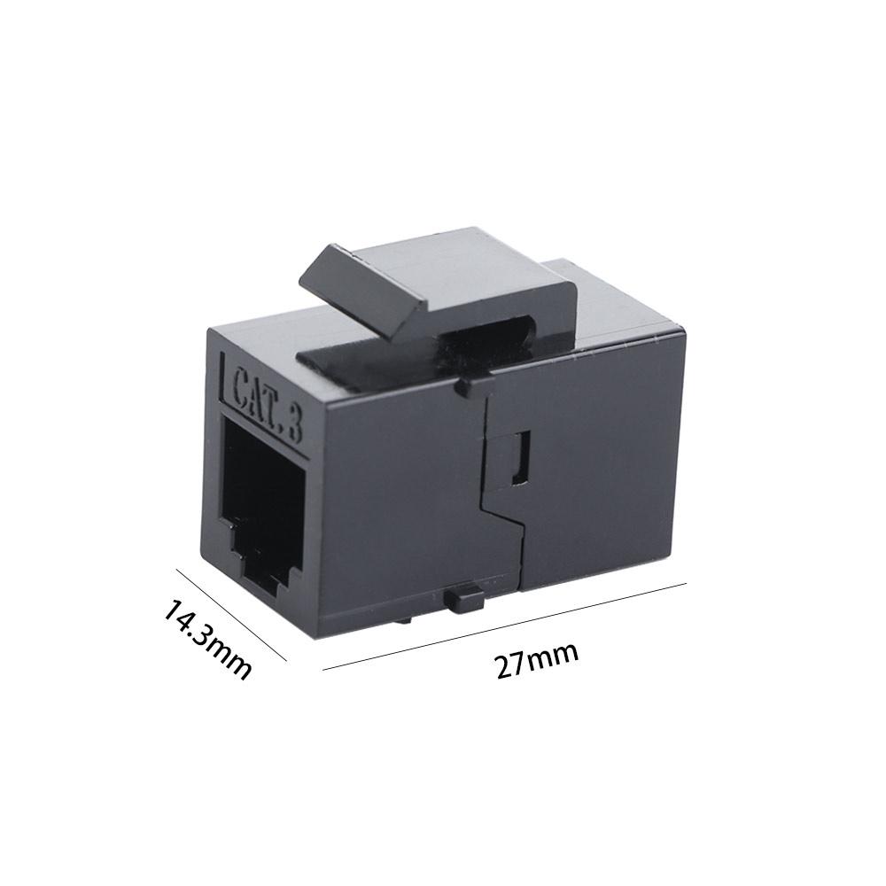 Cable Straight Through Telephone Module RJ11 Connector Network Cable Connectors RJ11 Extender Plug