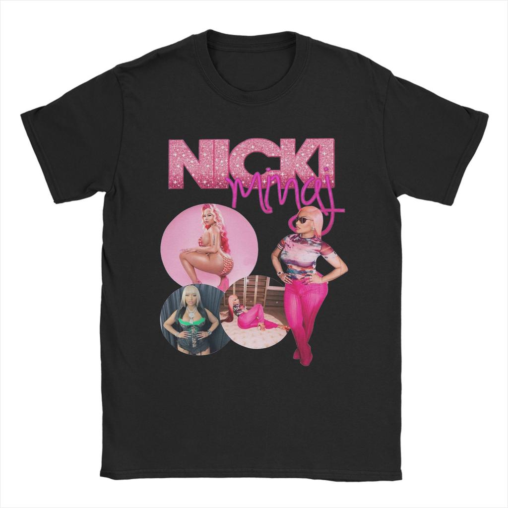 Nicki Minaj Queen of Rap T Shirts Rapper Singer Music Pure Cotton Clothes Funny Short Sleeve Round Neck Tees Printed TShirt
