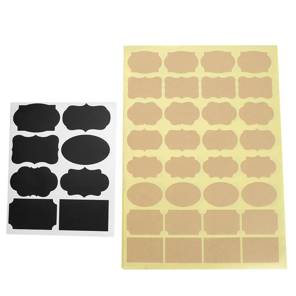 328pcs Chalkboard Label Stickers Adhesive Waterproof Sticker for Flower Pot Storage Jar