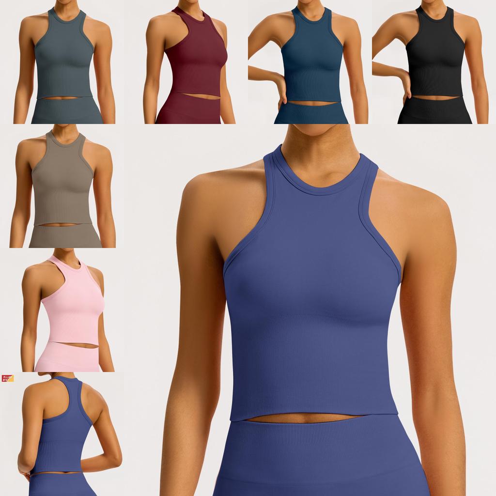 Seamless Gym Tank Top For Women With Moisturewicking Fabric Perfect For Yoga And Running