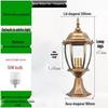 European Style Outdoor Waterproof Pillar Lamp for Villa Entrances and Community Courtyards