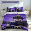 3pcs Custom Name Wednesday Addams Bedding Set,Includes 1 Duvet Cover and 2 Pillowcases,All-season Bedroom Decor