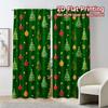 2D Flat Printing,JIT 2pcs, Curtains (Without Rod) FestiveCoupleXmas (2) Popular Contemporary Curtains Polyester Curtains