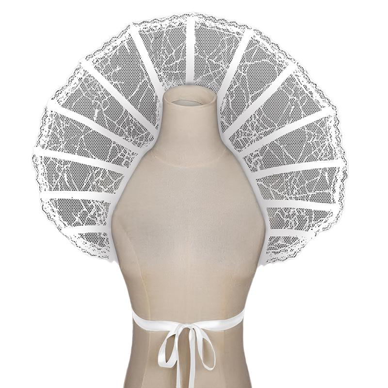 1 STK Mittelalterlich Retro Gothic Umhänge Ponchos Renaissance Stehkragen Spitze Umhang Halloween Rollenspiel Verkleidungsparty Cosplay Requisiten