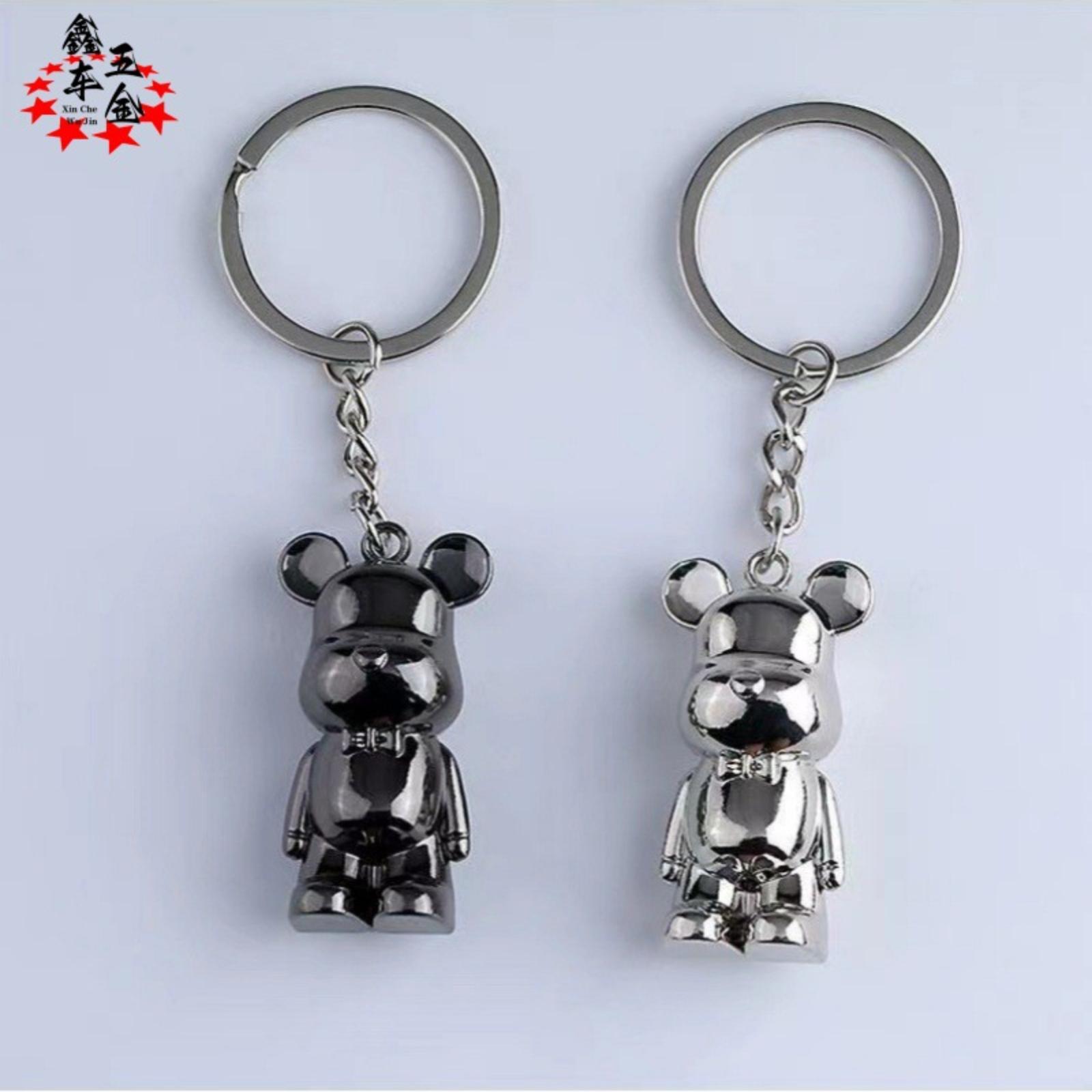 

Cute And Creative Metal “Violent Bear” Car Keychain – A Fun Cartoon Keychain Or Keyring For Men And Women, Perfect As A Small Gift One Size белый