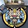 Round Pokémon Rug, Suitable for Living Rooms, Bedrooms, Lounges, Balconies, Sofas, Coffee Tables, Swivel Chairs, Etc. Holiday Gi