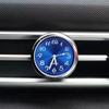 Car Interior Clock Auto Watch Thermometer Hygrometer Blue for Home Automobiles  Decoration Ornament Accessories