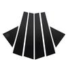 6pcs Window Pillar Post Trim Anti Scratch Glossy Black B Pillar Cover Sticker Replacement for Kia