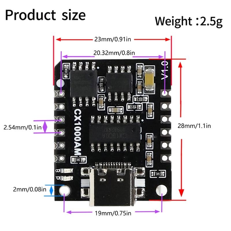 MP3 Voice Chip with Easy Microcontroller Control Supports MP3 and WAV Decoding for Toy and Home Automation