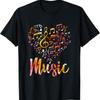 Musician Musical InstruUnisext Music Notes Treble Clef T Shirt