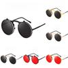 Vintage Steampunk Sun Glasses With Uv400 Protection For Casual Outdoor Events