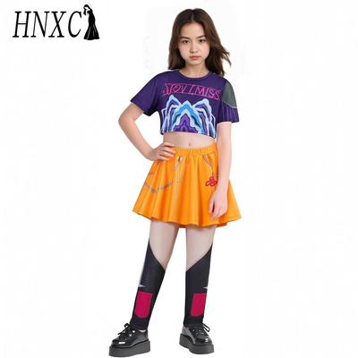 HNXC Cosplay dívčí skupiny za Rumi, K-POP dívčí skupina Zoe Mira a dámský cosplay výkonový kostým dámský dámský suknový kostým