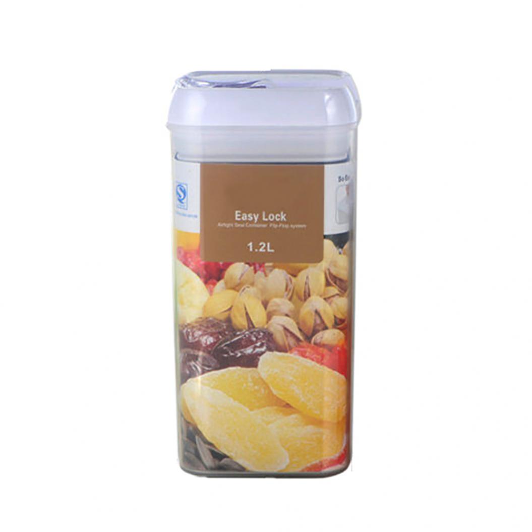 

Прямоугольные держатели для сухих пищевых продуктов, круп, муки, фасоли, герметичные откидные контейнеры для хранения L