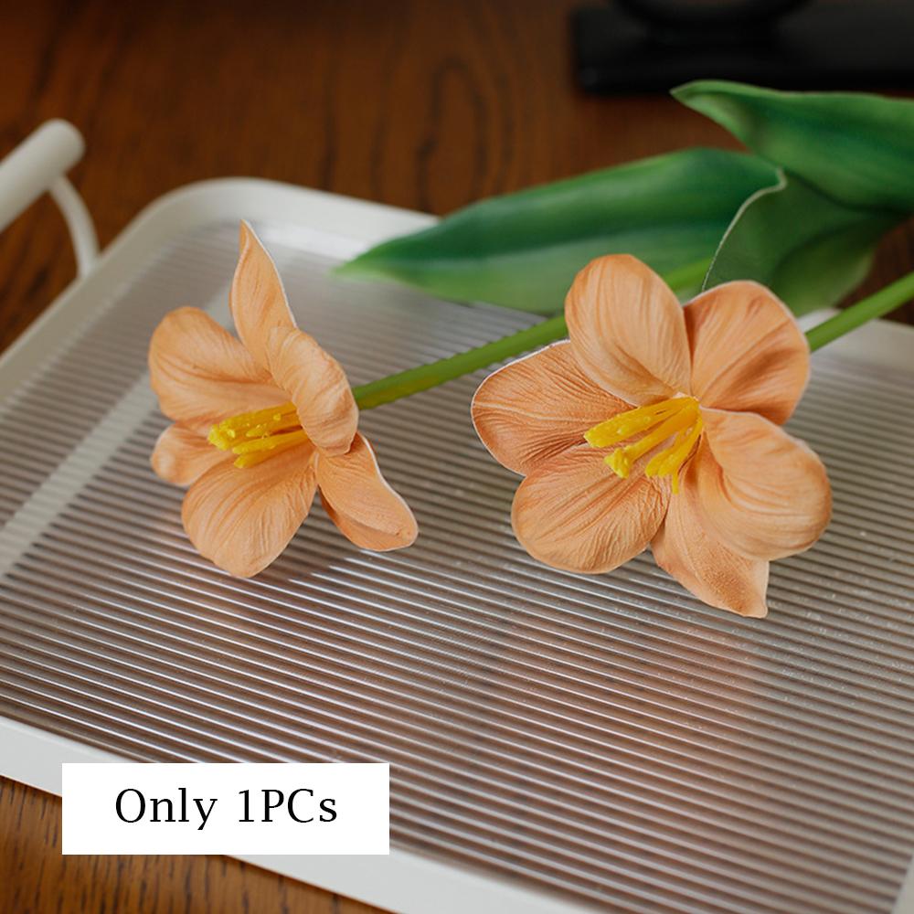 Opening Tulip Flowers Real Touch Artificial Flower Lifelike PE Foam Fake Flower for Wedding Party Decor Home Garden Decoration