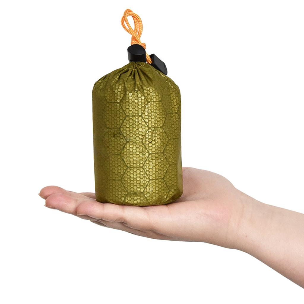 Camping Sleeping Bag Storage Bag Waterproof Stuff Sack Outdoor Drawstring Organizer Pouches with Whistle/Tail Clip