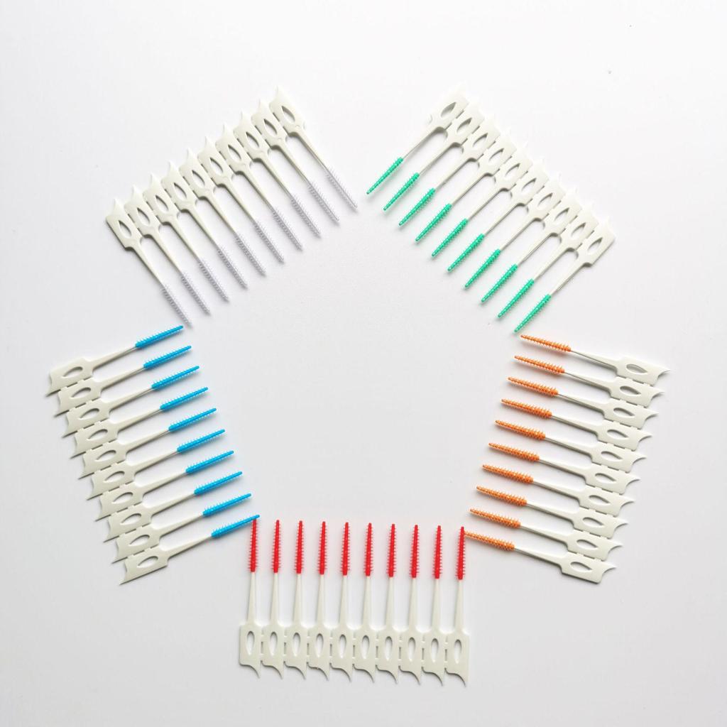 Brosse Interdentaire en Silicone Orthodontique - Brosse Douce pour le Nettoyage Buccal des Espaces Dentaires