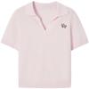 JUZUI Women's MIU V-Neck Short Sleeve Knit Sweater