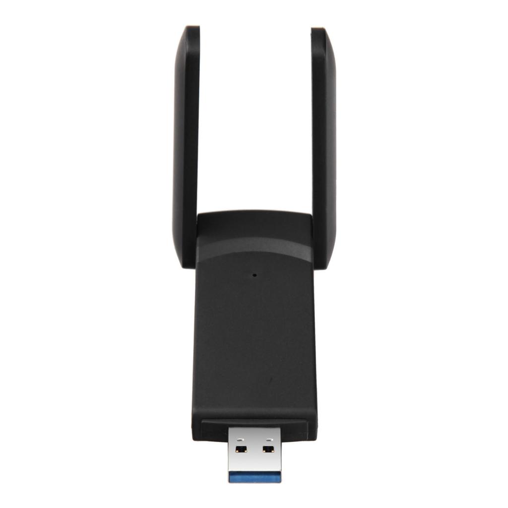 1300M Dual Band WiFi Adapter 2.4G 5.8G USB3.0 Interface Adjustable Signal Sensitivity WiFi Adapter for Laptop Black