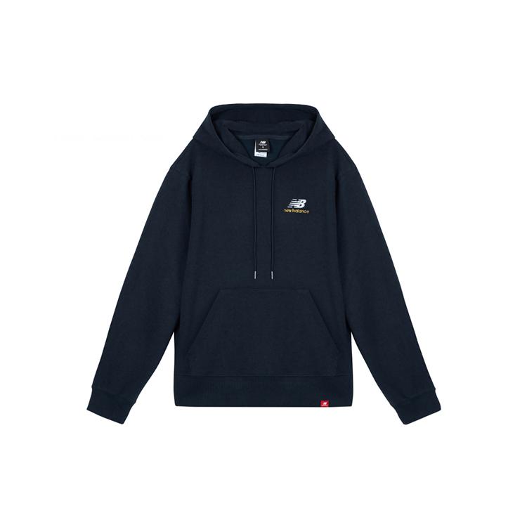 Толстовки New Balance Унисекс Темно-синие С капюшоном Умеренные AMT11550-ECL XXL