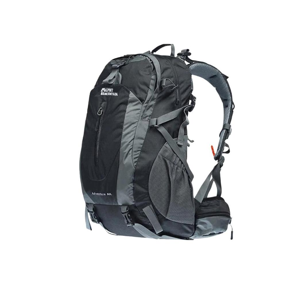 ALPINT MOUNTAIN Hiking Backpack, Outdoor Travel Backpack, 50L, Black