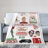 Kevin – Allein zu Haus Komödie Wolldecke Weihnachten Frohe Weihnachten Lustige Überwurfdecke für Zuhause 125*100cm Super Weich