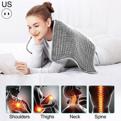 Praktická hřejivá podložka s US zástrčkou, voděodolná, úleva od bolesti