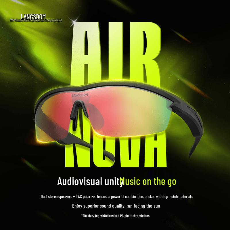 Lanston AirNova Bone Conduction Smart Audio Sunglasses
