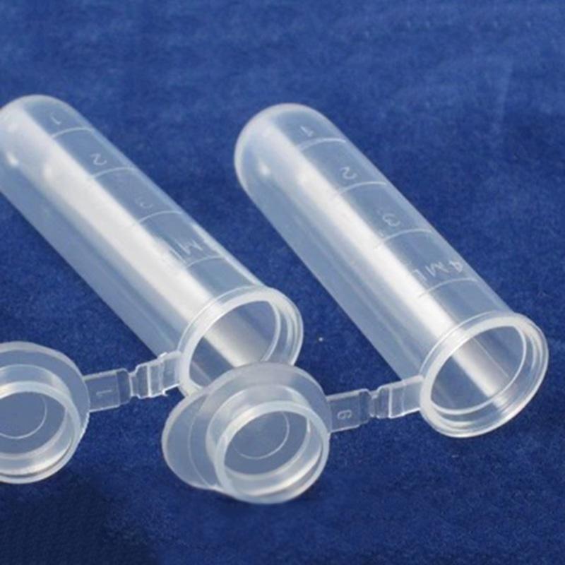 Plastic Test Tubes 5ml Centrifuge Tubes Round Bottom 100pcs
