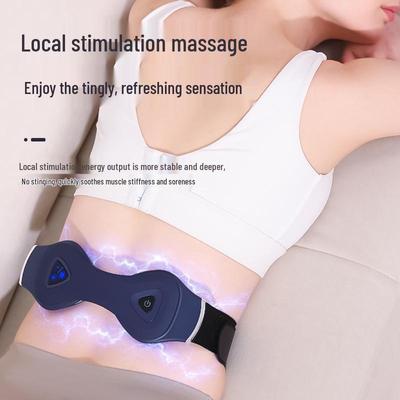 Dual Motor Abdominal Massager with Microcurrent, Heating, and Vibration - LCD Display