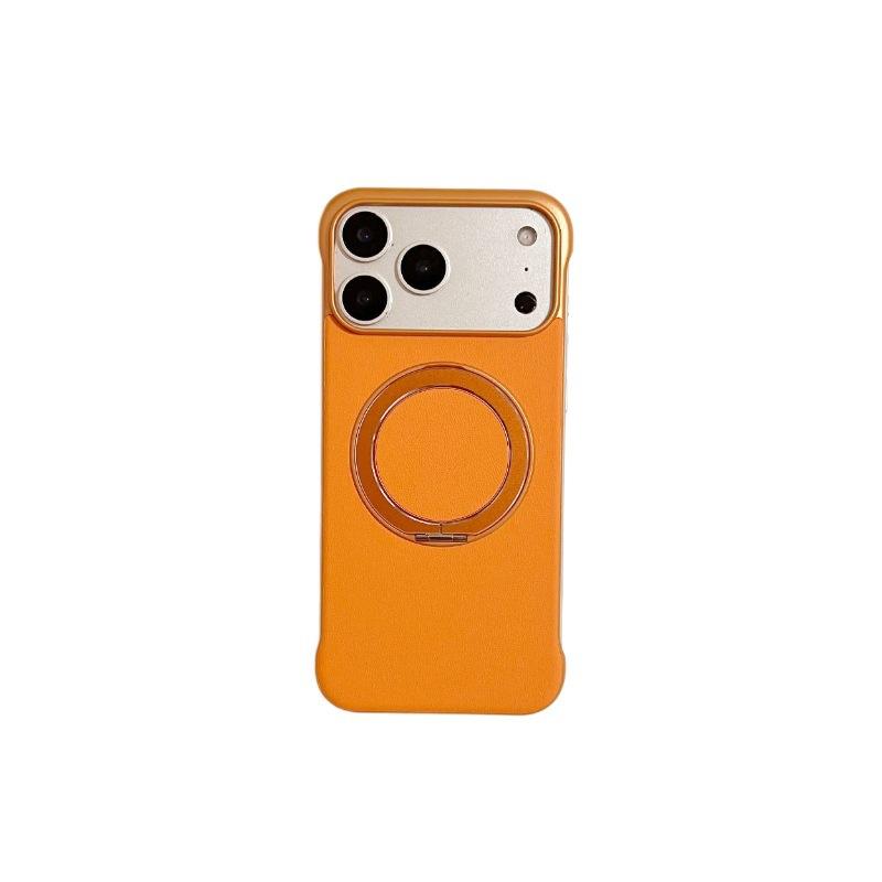 Applicable to iPhone13-17 ultra-light and thin borderless leather bracket mobile phone case Apple Huawei Xiaomi protective case