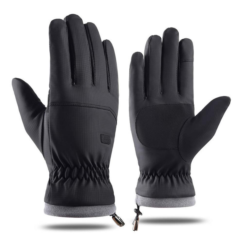 

Warm Winter Cycling Gloves Anti-Slip TouchScreen Mittens Durable Cold-proof Gloves Motorcycle чёрный