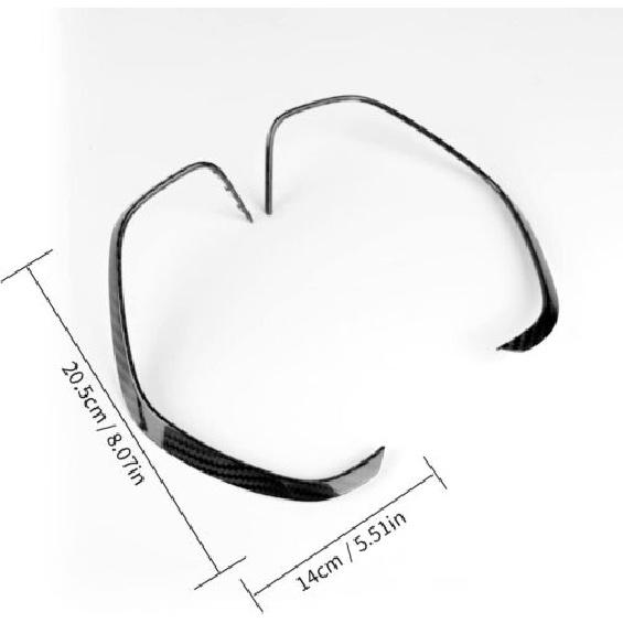 Dashboard trument Box Cover Trim Strips For Chevy Camaro 2016+ Carbon Fiber