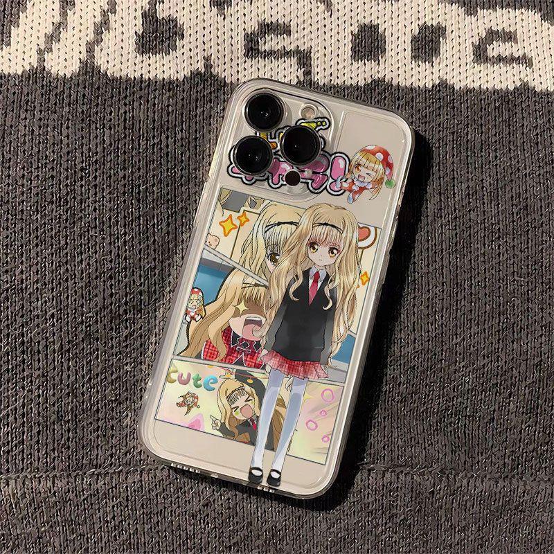 

Cartoon Blond Hair Young Girl Phone Case For iPhone 16 15 14 13 12 11 Pro Max XR XS MAX 7 8 Plus MINI Y2K Anti Fall Back Cover TPU&Case&iPhone 7 Plus（5.5 ）