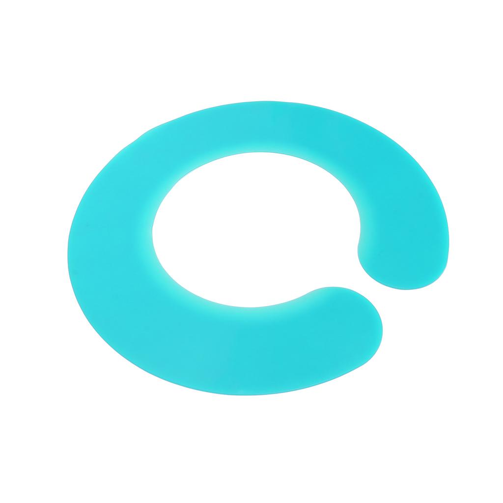 Haarschneidekragen Starke Zähigkeit Leicht zu reinigen Wasserdicht Bequem Weich Haarfärbeschal Zyan