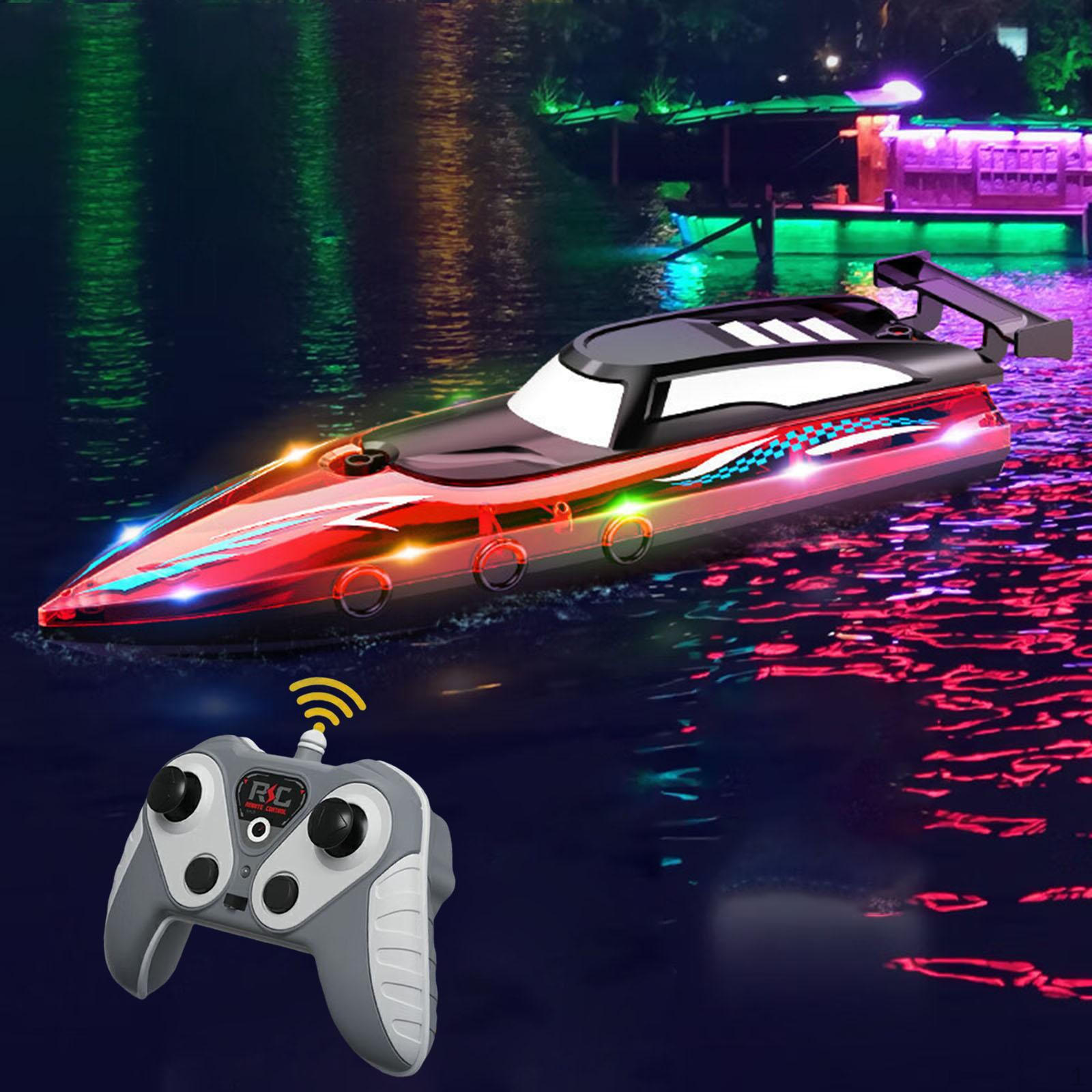 

Радиоуправляемый катер для детей и взрослых, водная игрушка для озер и бассейнов, подходит для возраста 6-12 лет красный