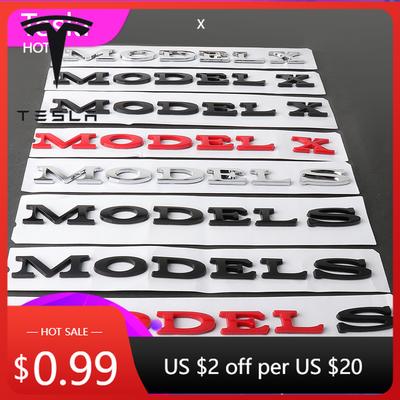 Autosticker 2025 Nieuwe Voor Tesla Model Y Model S Model X Badge Styling Auto Exterieur Decor Embleem Stickers ABS Auto Achterklep