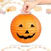 2PCS Halloween Pumpkin Lanterns for Halloween Decoration Jack-O'-Lanterns for Home Outdoor Decoration No Electricity Needed