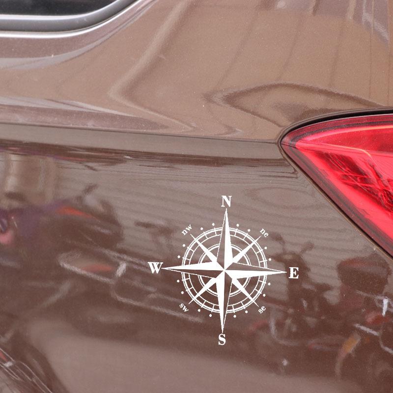 NSWE Nautical Compass Reflective Car Decal