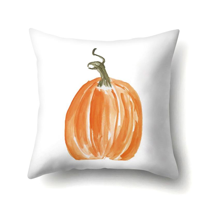 Thanksgiving Pillowcase Blessing Maple Leaf Pumpkin Sofa Cushion Cover Office Home Living Room Pillowcase