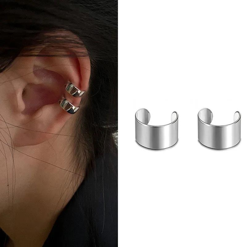 

Shiny Rhinestone Snowflake Clip Earrings for Women No Perforation Fashion Exquisite Geometric Ear Cuffs Christmas Jewelry Gifts